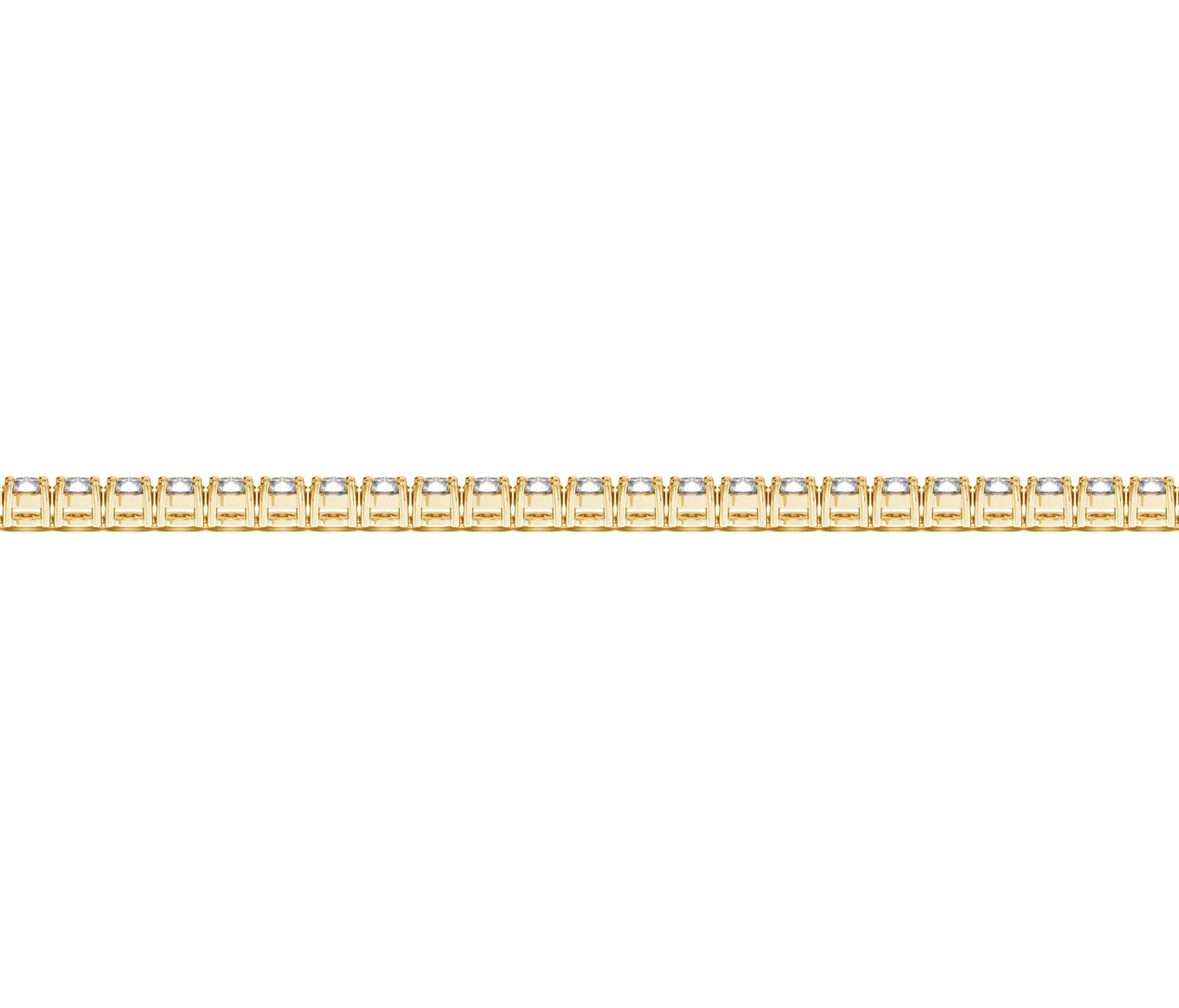Lab Grown Round Diamond Tennis Bracelet in 14k Yellow Gold (2 cctw F/G VS2/SI1)