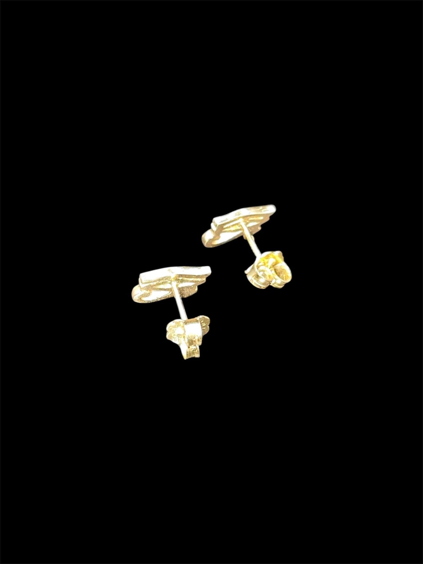 Gold 14K Eye of Horus Earrings