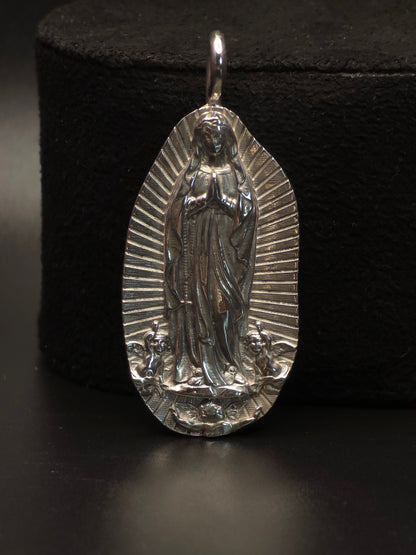 The Religious Collection: Virgin of Guadalupe Pendant - Sterling Silver