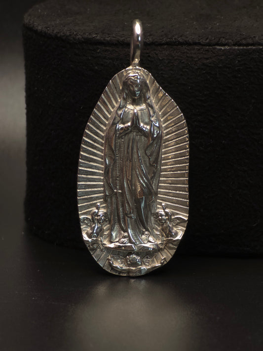 The Religious Collection: Virgin of Guadalupe Pendant - Sterling Silver
