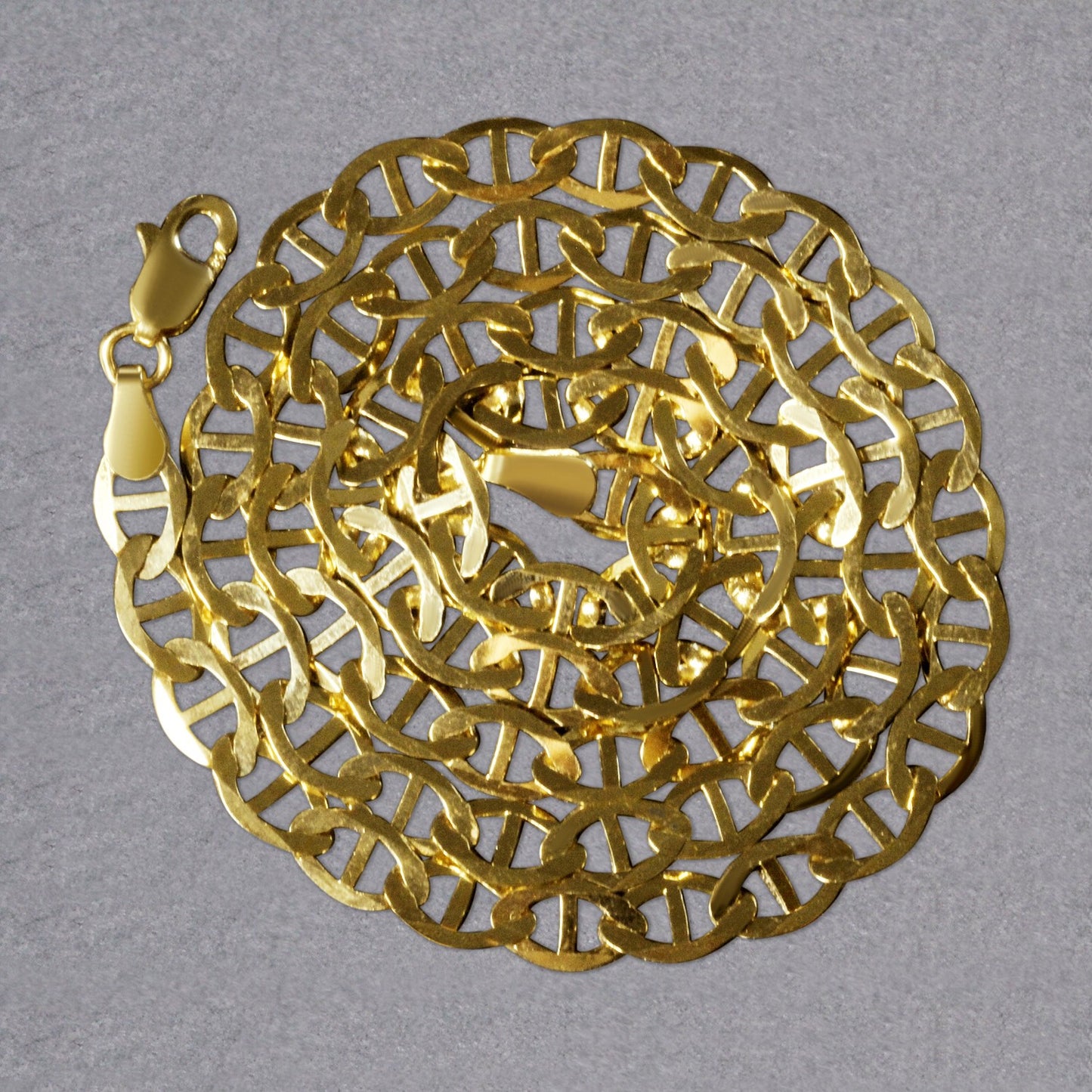 5.5mm 14k Yellow Gold Mariner Link Chain