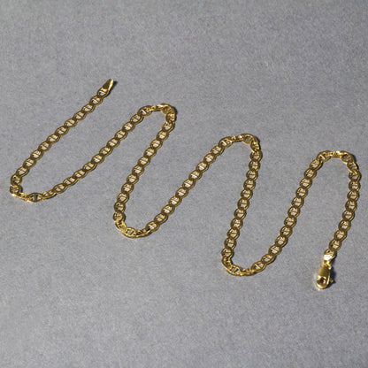 4.5mm 14k Yellow Gold Mariner Link Chain