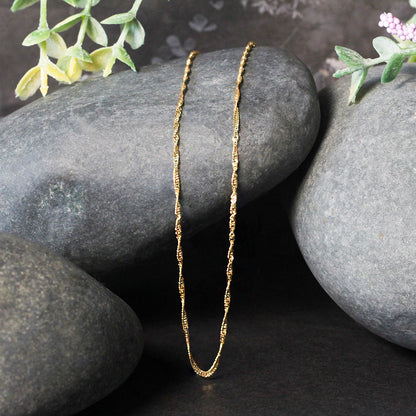 10k Yellow Gold Singapore Chain 1.5mm