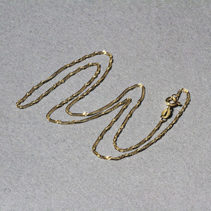 10k Yellow Gold Singapore Chain 1.5mm