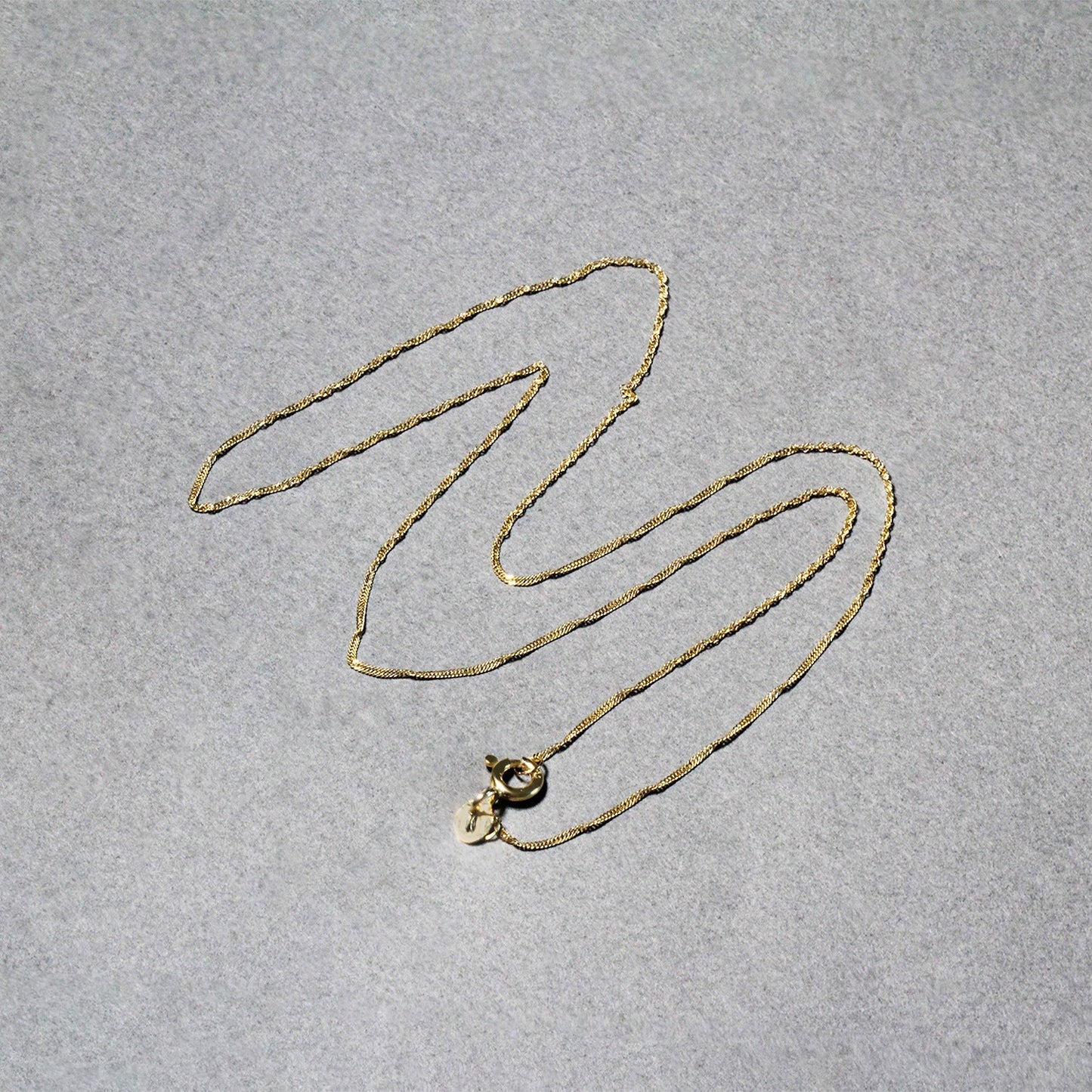 10k Yellow Gold Singapore Chain 0.8mm