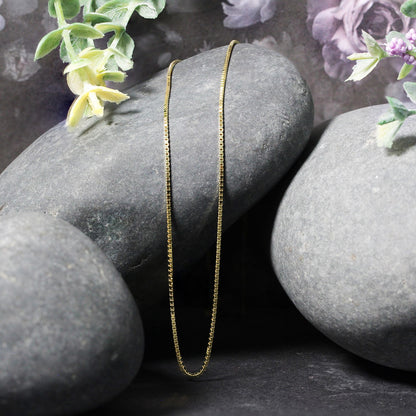 10k Yellow Gold Classic Box Chain 1.0mm