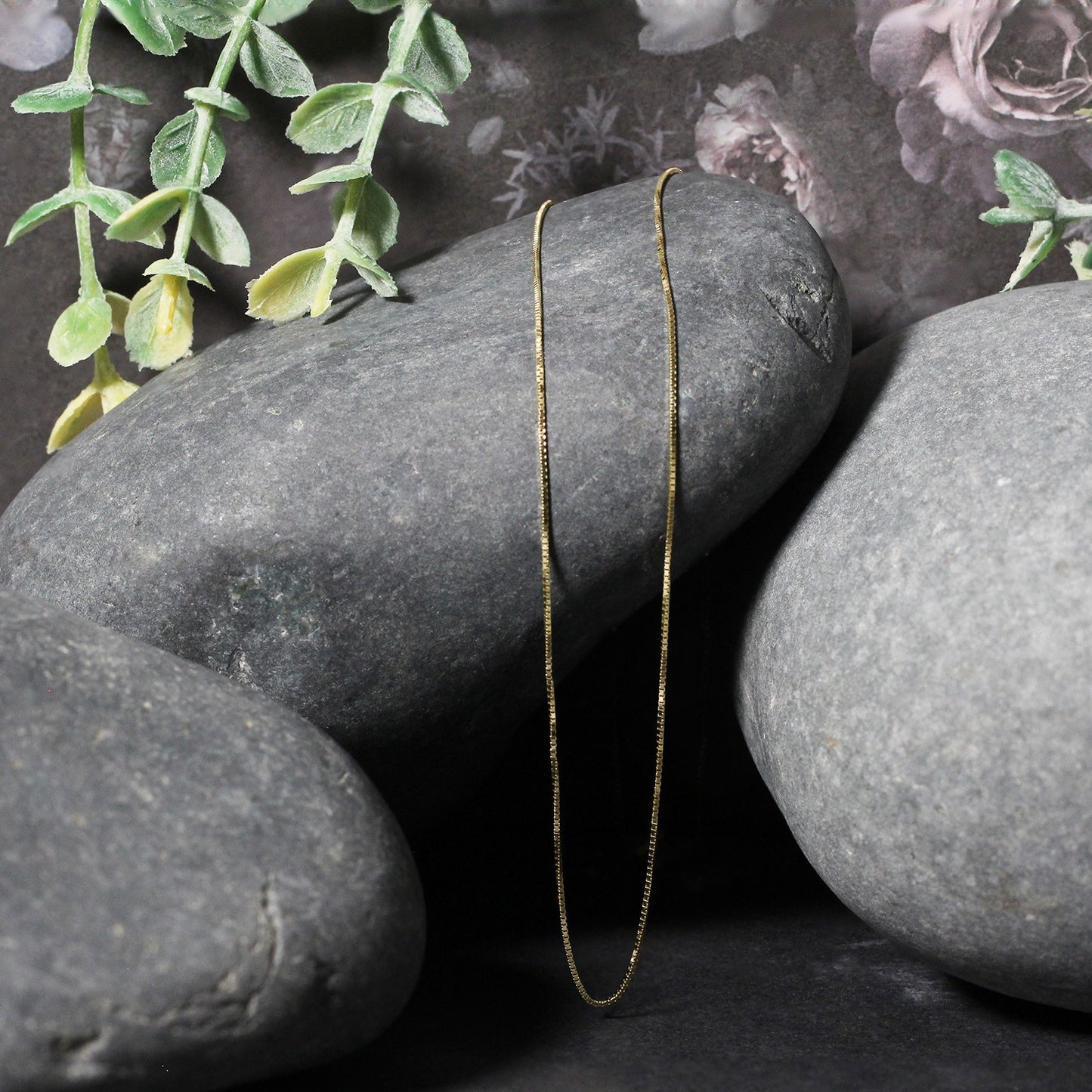 10k Yellow Gold Classic Box Chain 0.6mm