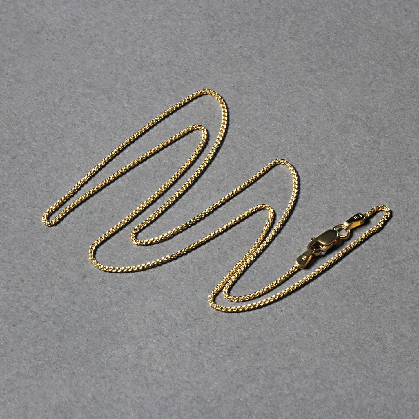 10k Yellow Gold Wheat Chain 1.0mm