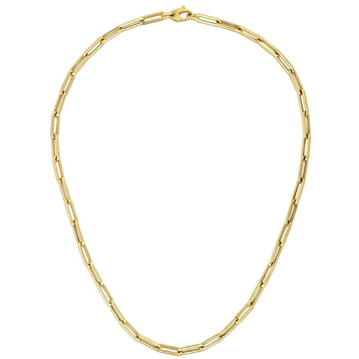 10K Yellow Gold Lite Paperclip Chain (4.2mm)