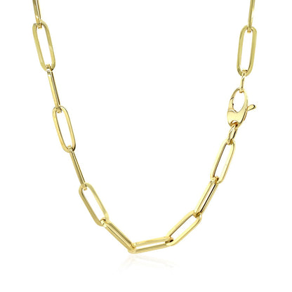 10K Yellow Gold Lite Paperclip Chain (4.2mm)