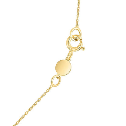 14K Yellow Gold Pisces Necklace