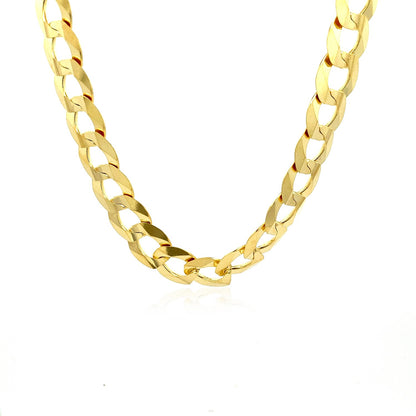 Solid Curb Chain in 14k Yellow Gold (12.18mm)