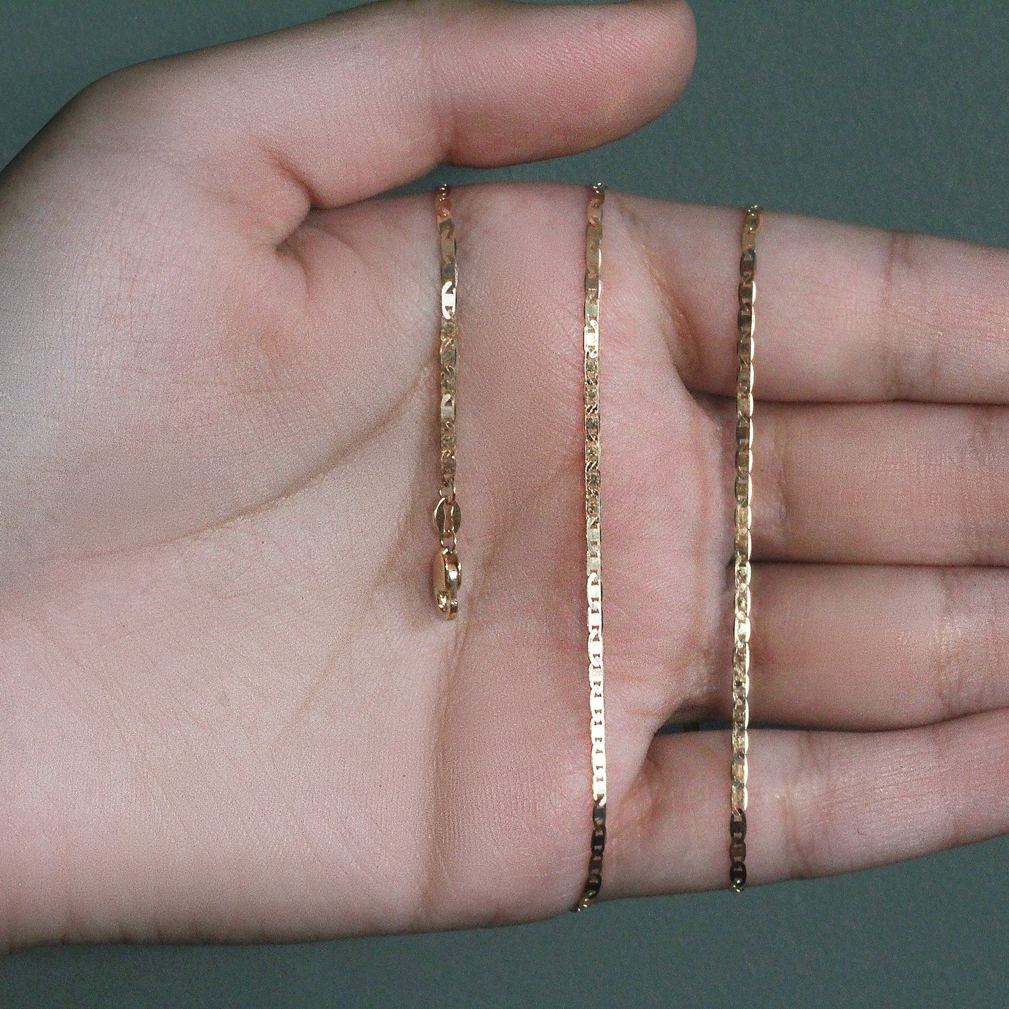 10k Yellow Gold Mariner Link Chain 1.7mm