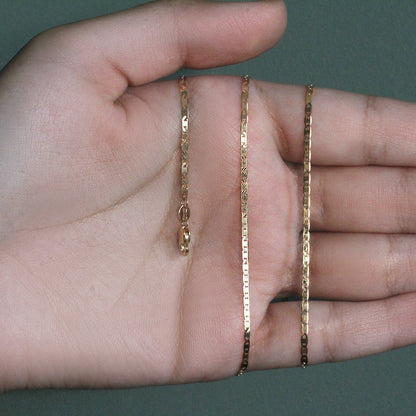 10k Yellow Gold Mariner Link Chain 1.7mm