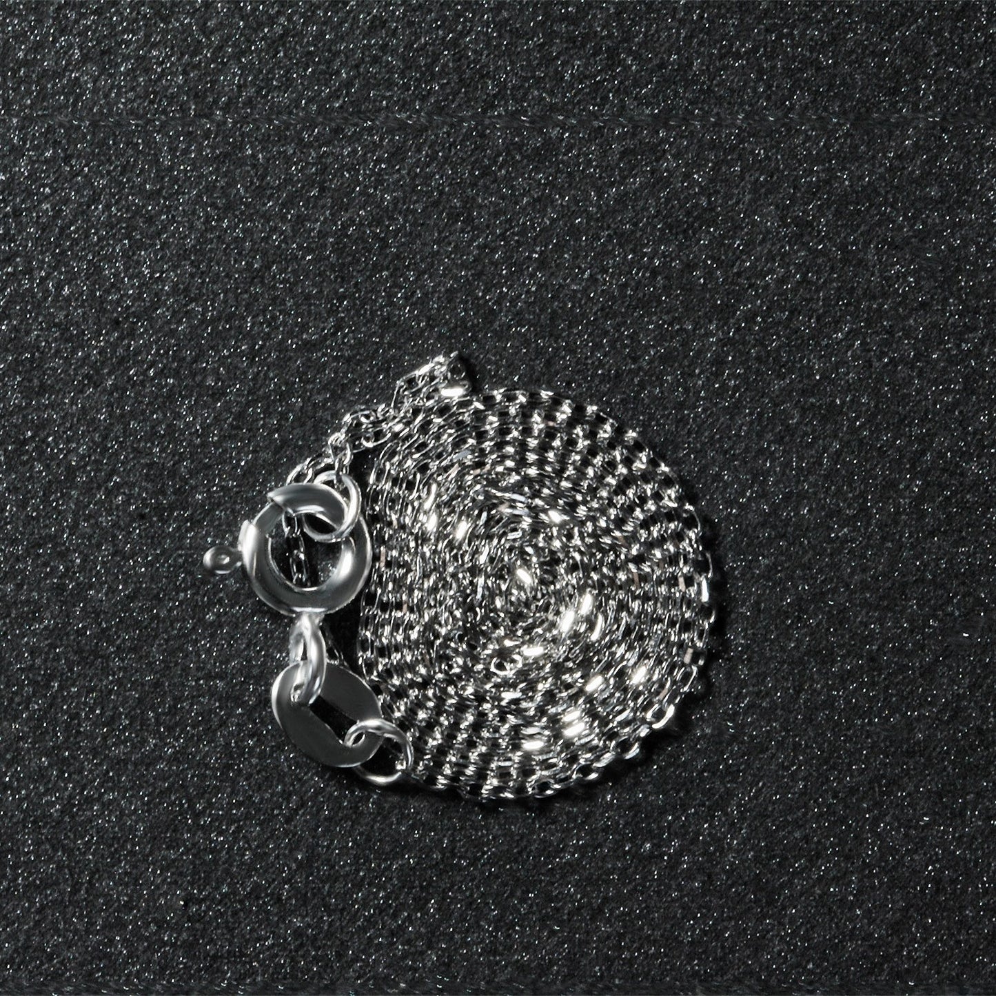 14k White Gold Diamond Cut Cable Link Chain 0.8mm