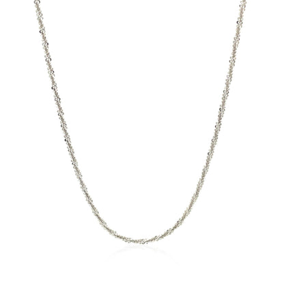 Sterling Silver 1.5mm Adjustable Sparkle Chain