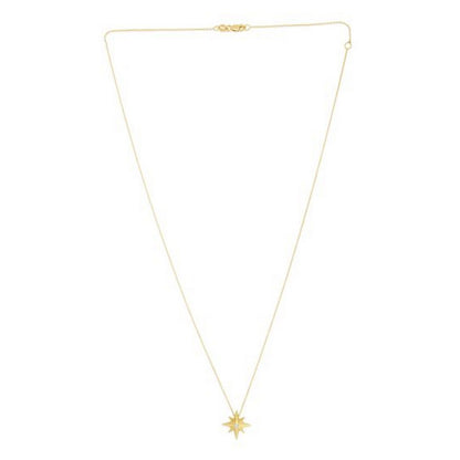 14k Yellow Gold High Polish North Star Necklace