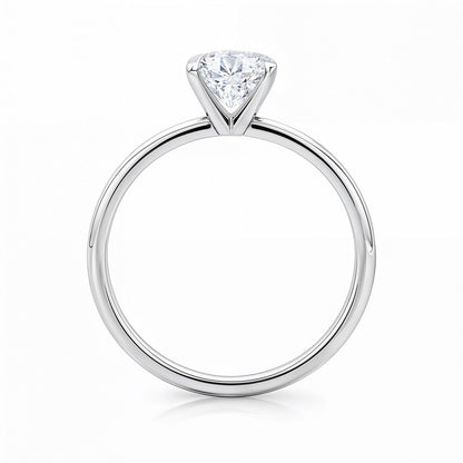 2 Carat Radiant Lab Grown IGI G/VS1 Diamond Solitaire Ring in 14K White Gold