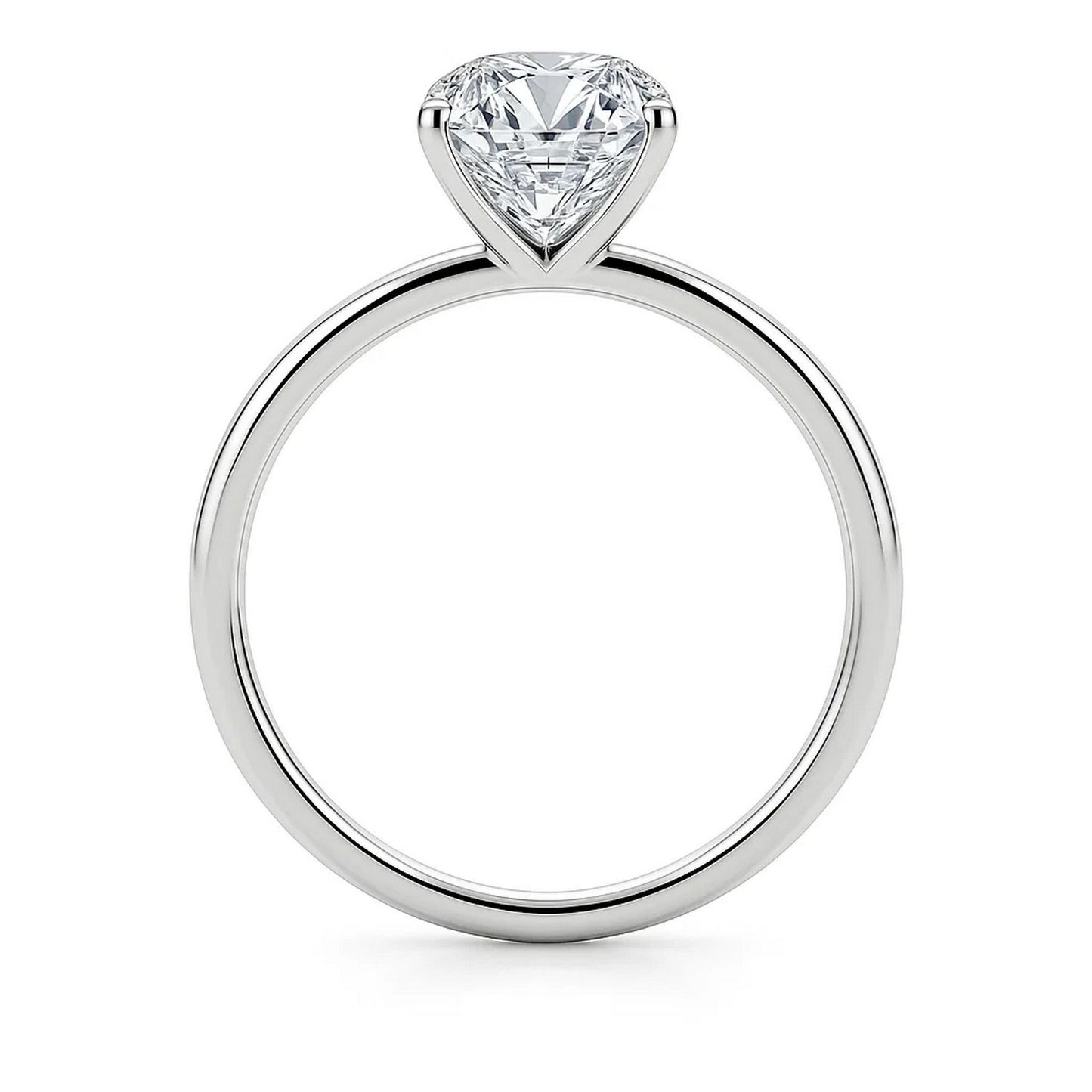 5 Carat Emerald Lab Grown IGI G/VS1 Diamond Solitaire Ring in 10K White Gold