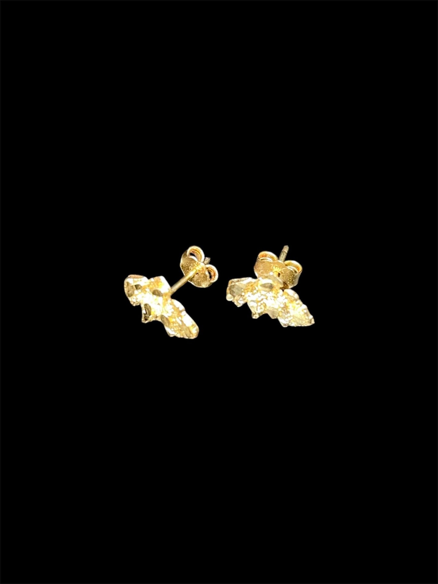 Gold 10K Nugget Earrings