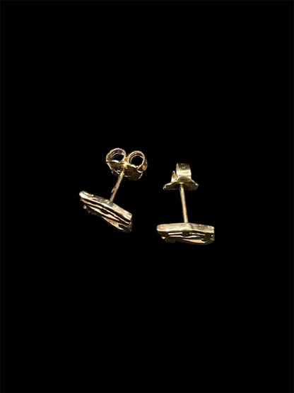 Gold 14K Eye of Horus Earrings
