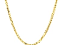 14k Yellow Gold Lite Diamond Cut Round Franco Chain (2.70 mm)