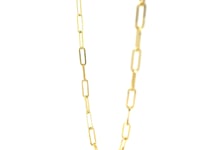 10K Yellow Gold Paperclip Chain (2.5mm)