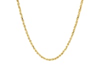 10k Yellow Gold Solid Diamond Cut Rope Chain (2.00 mm)