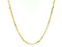 2.3mm 14k Yellow Gold Diamond Cut Cable Link Chain