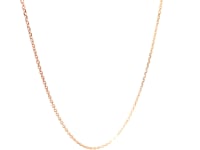 18k Rose Gold Diamond Cut Cable Link Chain (0.80 mm)