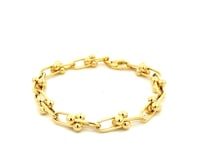 14k Yellow Gold 7 1/2 inch Jax Chain Bracelet