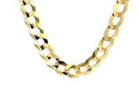 Solid Curb Chain in 14k Yellow Gold (11.23mm)
