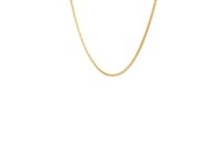 14k Yellow Gold Diamond Cut Round Wheat Chain 1.0mm