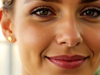 14k Yellow Gold Virgo Stud Earrings