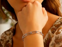 Sterling Silver Wide Paperclip Chain Bracelet (5.90 mm)