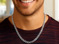 Sterling Silver Rhodium Plated Mariner Chain (5.60 mm)