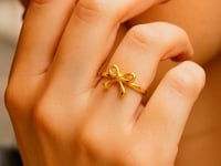 14k Yellow Gold Bow Ring