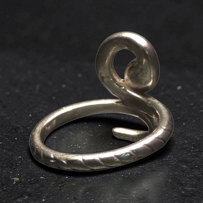 The Aura Collection: Serpent Ring — Sterling Silver