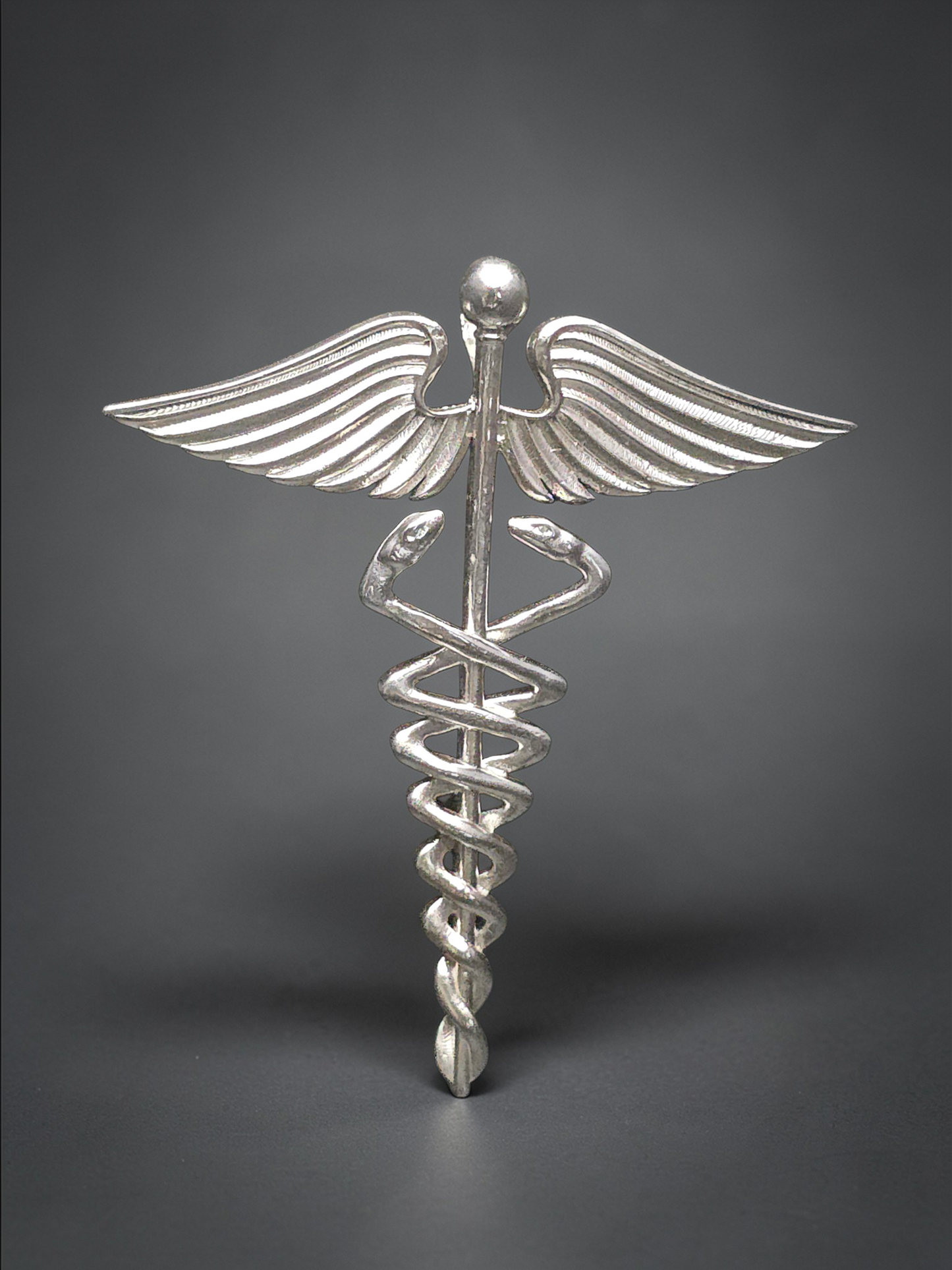 The Alchemy Collection: Rod of Hermes Pendant — Sterling Silver