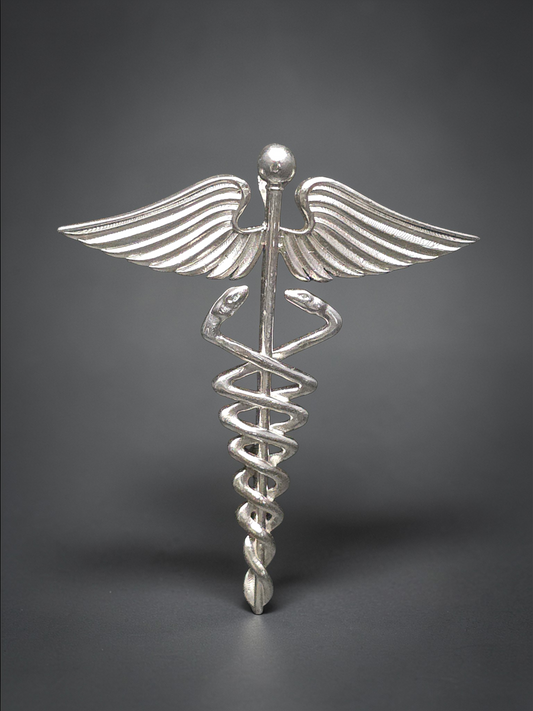 The Alchemy Collection: Rod of Hermes Pendant — Sterling Silver