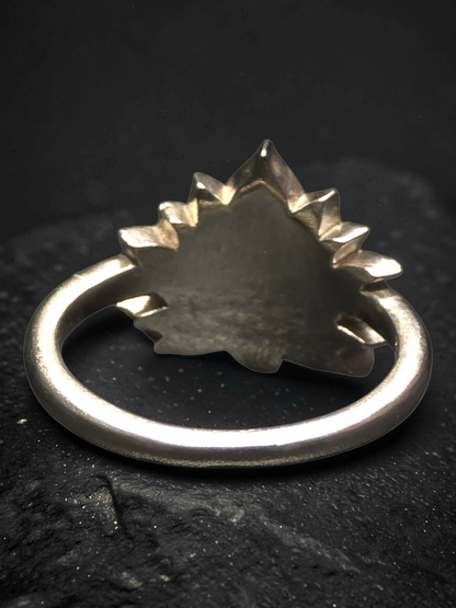 The Aura Collection: Lotus Flower Ring — Sterling Silver